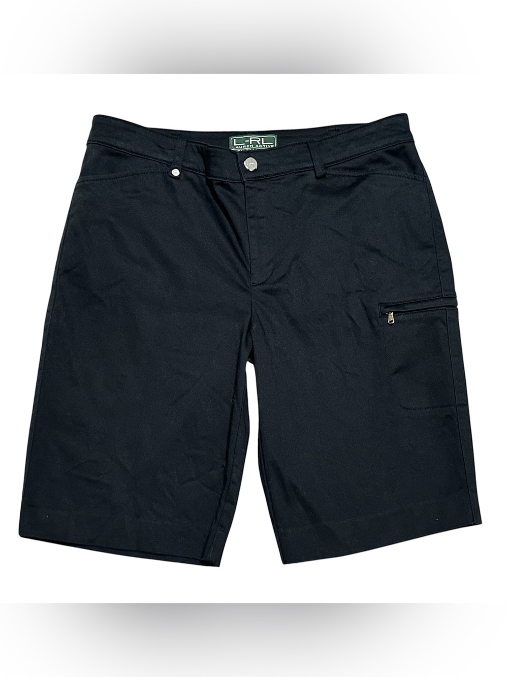 Lauren Ralph Lauren stretch Bermuda active shorts size 8 black